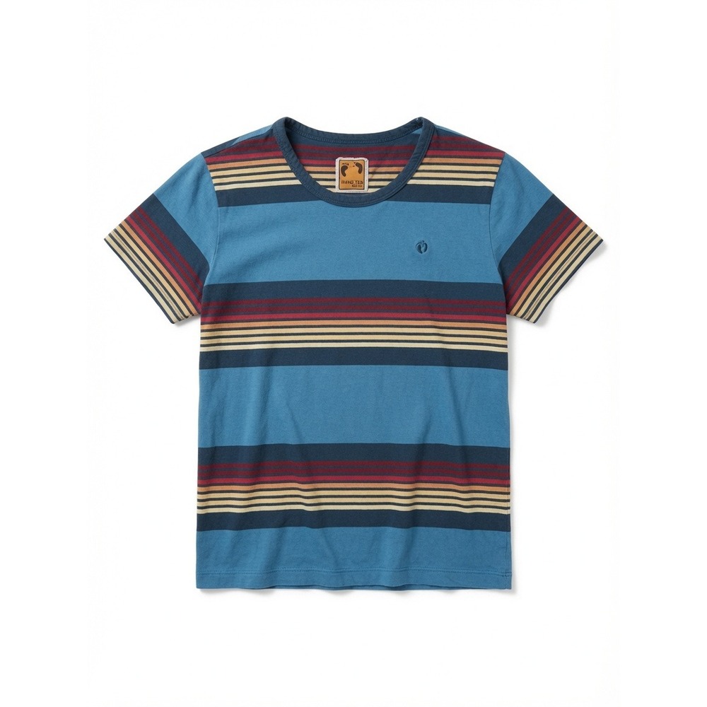 Hang 10 Blue Striped Crew Neck Short Sleeve T-shirt for Boys